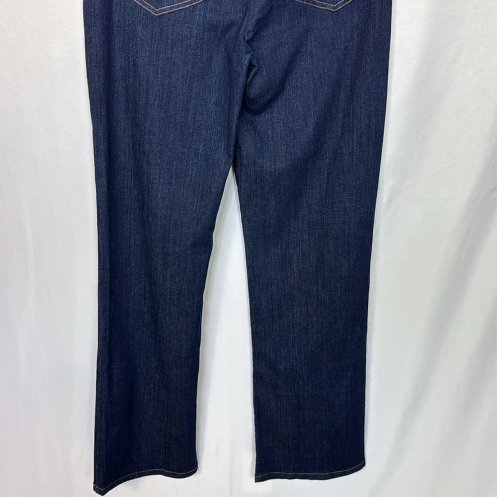 Calvin Klein Women’s High Rise Straight Leg Jeans Size 10 Dark Blue Wash Stretch - Picture 6 of 7